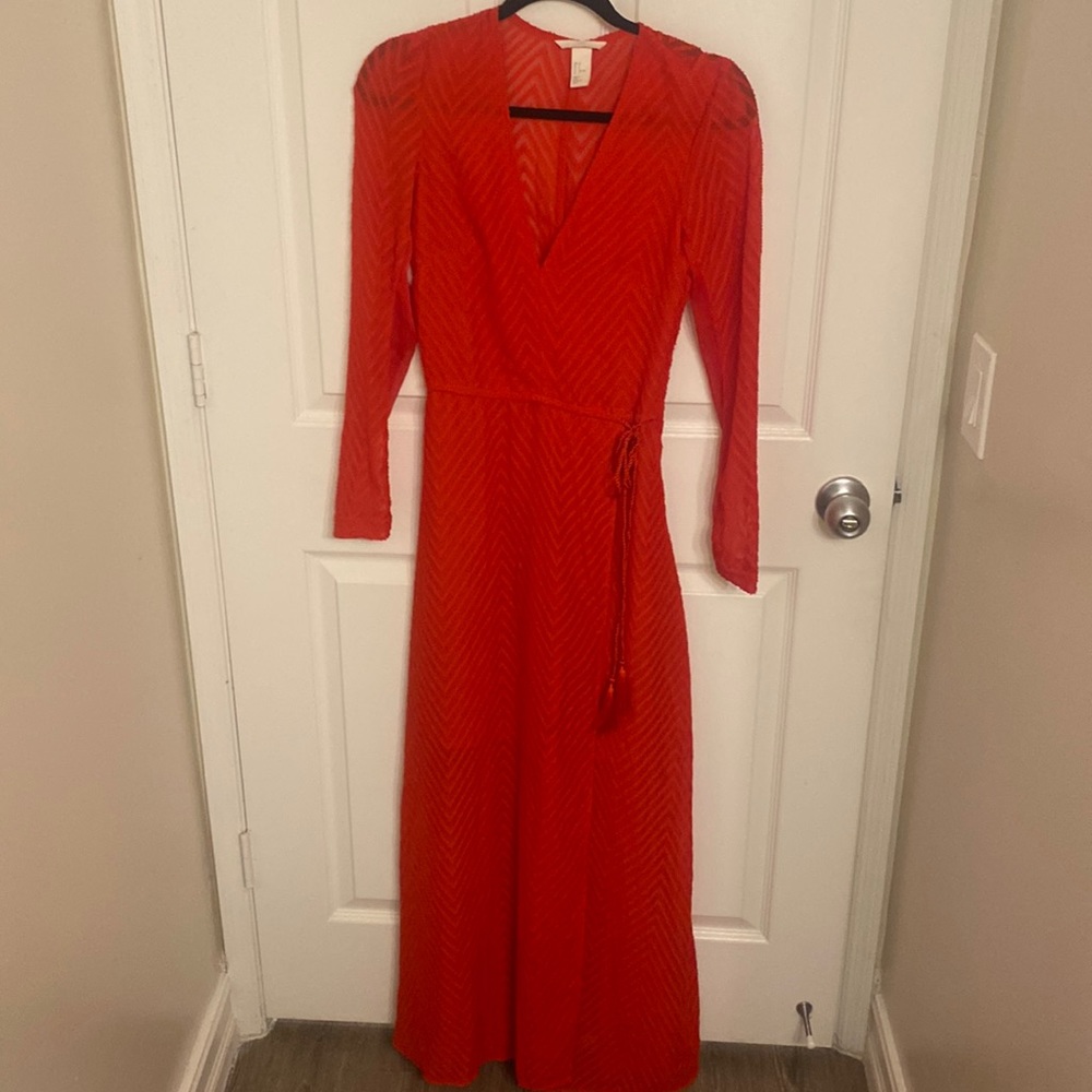 H&M red ball gown